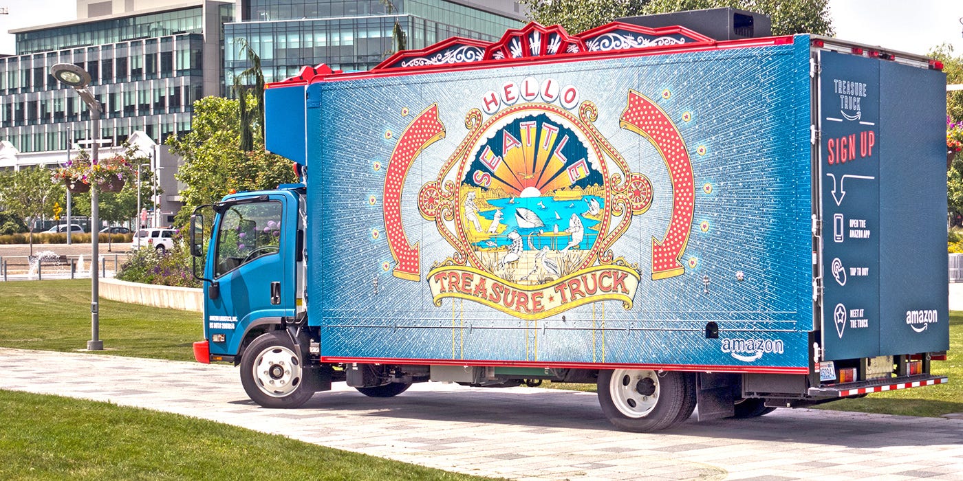 Amazon’s Treasure Truck Redefines “InStore” Pickup by Jeremy Hull