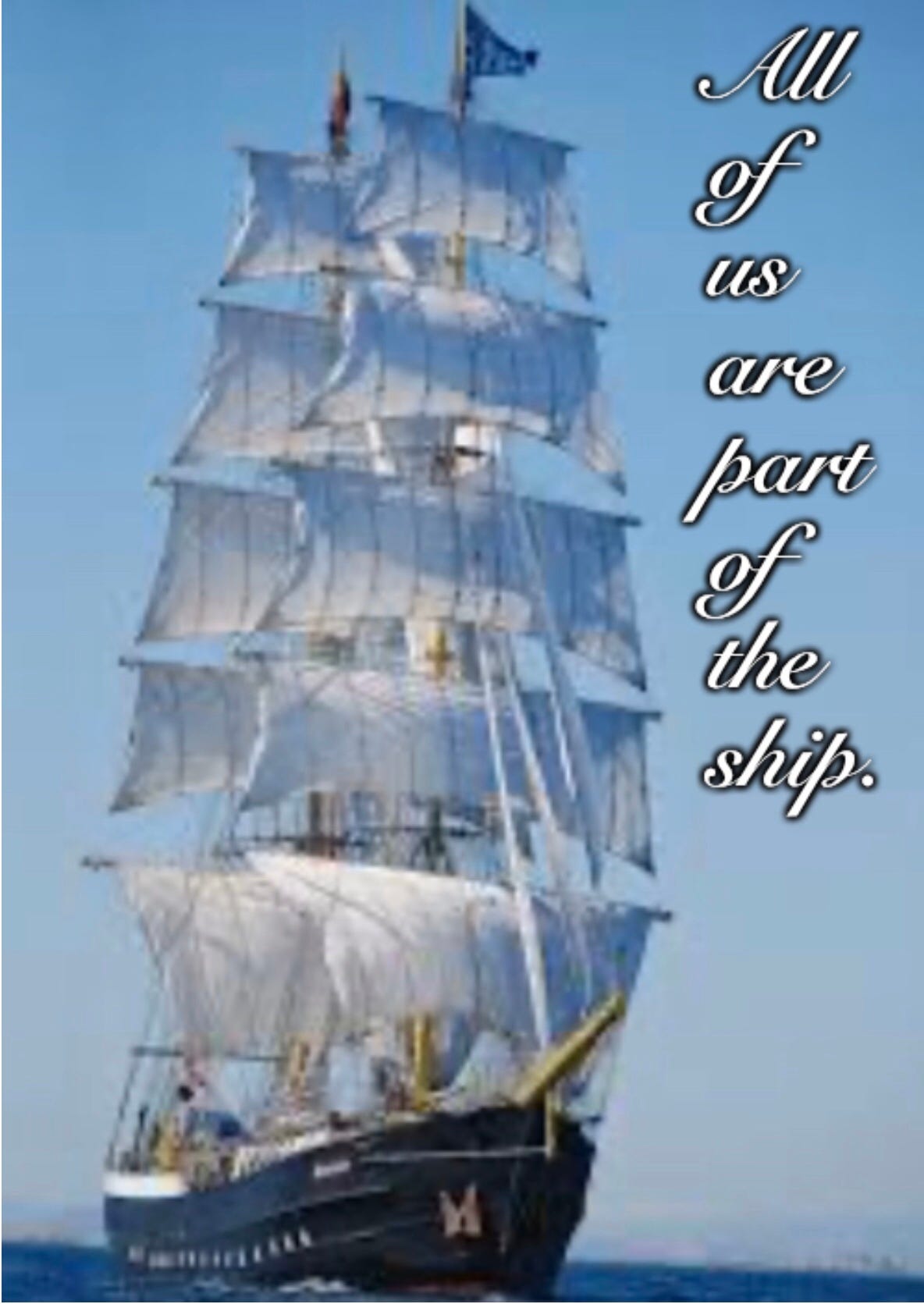 All of us are part of the ship…. Keel — “The longitudinal structure