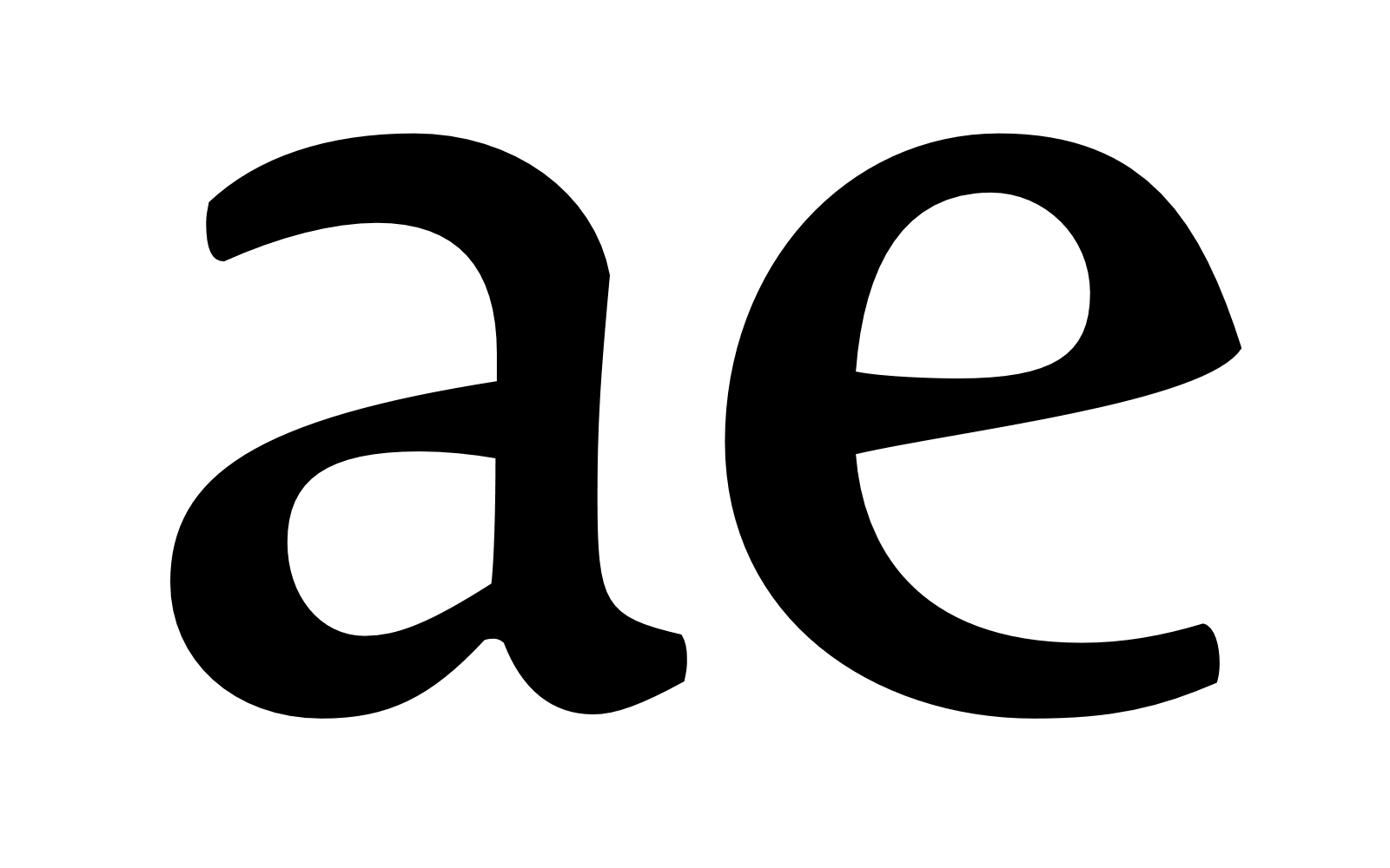 Designing the letter Æ. The letter ‘Æ’ evolved from the… by Frode