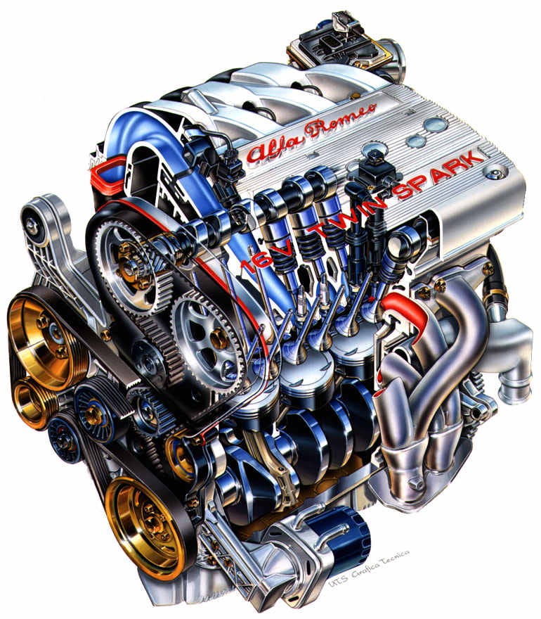 Alfa Romeo's Twin Spark Engines. The Words “Twin Spark” Became Almost… | By Matteo Licata | Roadster Life | Medium
