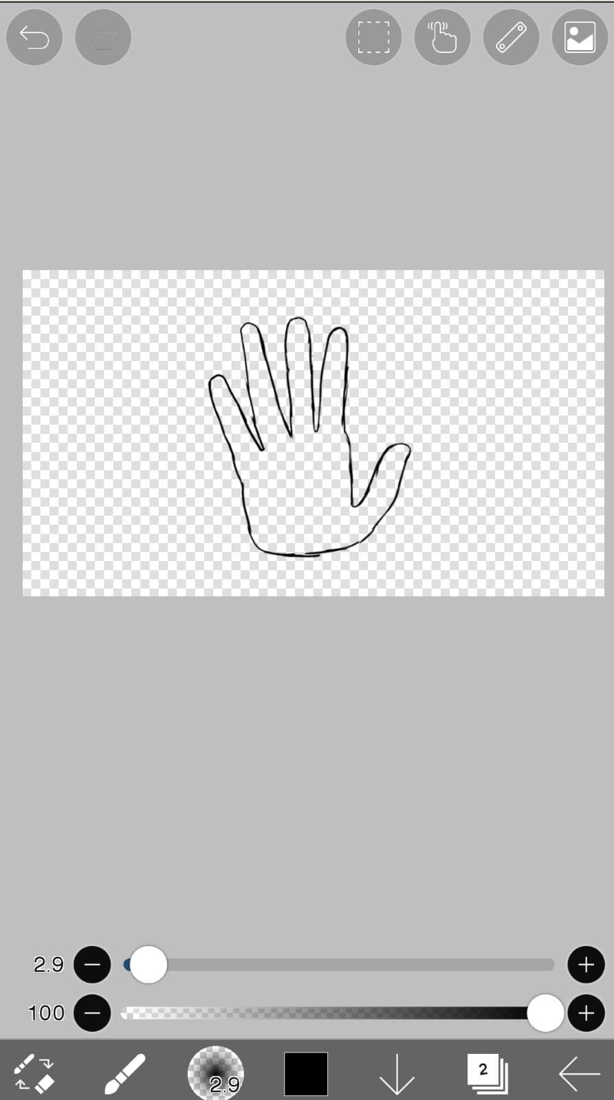 How to draw hands Digital Art IbisPaintX Medium