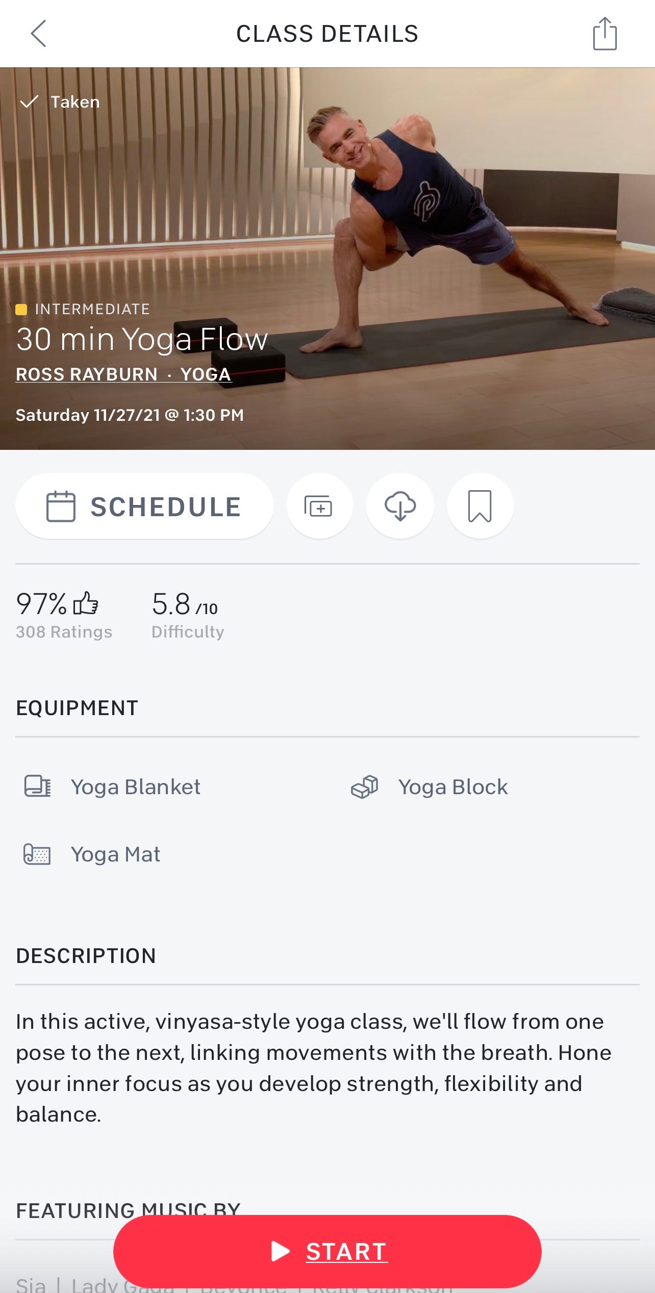 Fitness app Teacher review Ross Rayburn Yoga on Peloton by Jeanine T