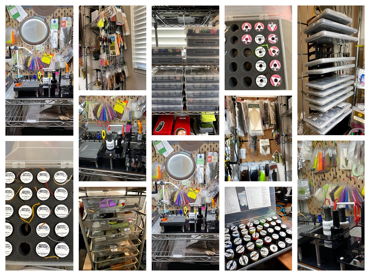 Top 5Favorites — Fly Tying Supply Organization by Chris Brooks Klink N Dink Fly Fishing Co