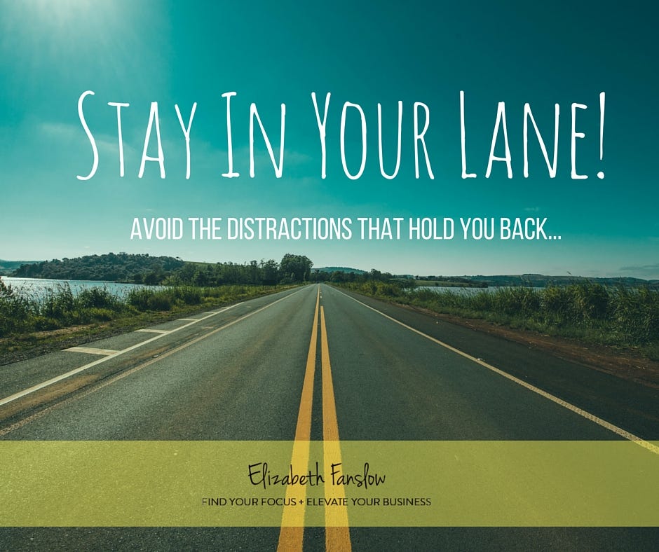 STAY IN YOUR LANE!. Have you really thought about how hard… by Elizabeth D Fanslow Medium