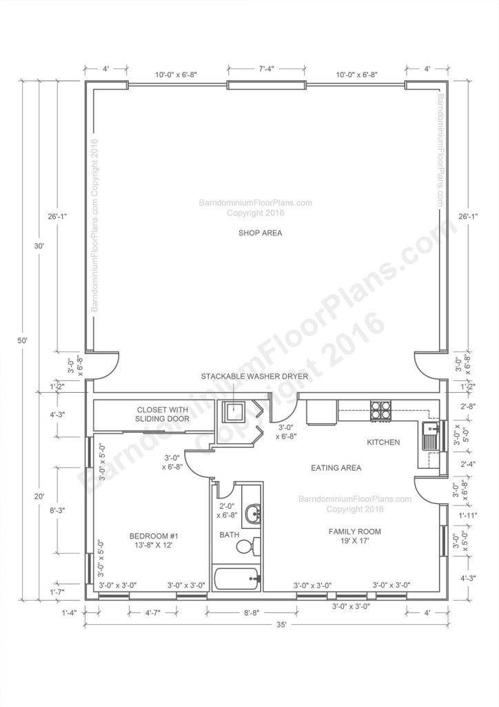 Barn House Plans 40x60 Barndominium Floor Plans With Shop Home Design