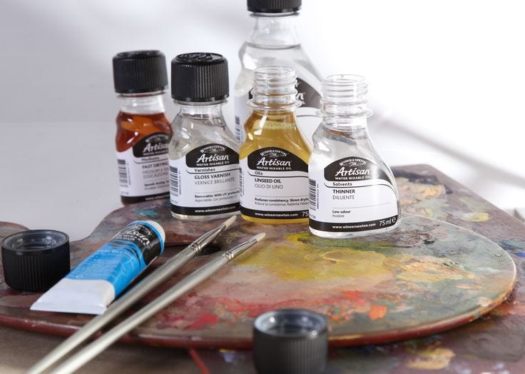 Understanding Oil Painting Mediums by Rhymes&Oils Artist FWRD Understanding Oil Painting Mediums by Rhymes&Oils Artist FWRD