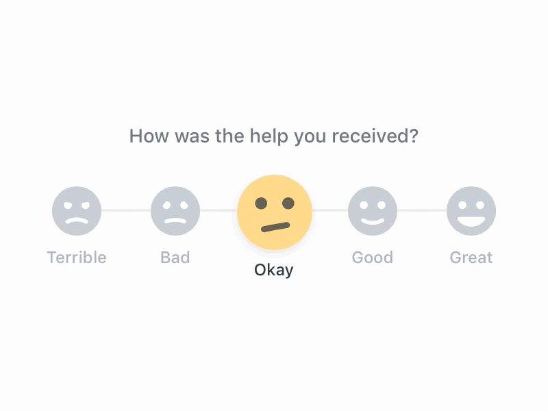 Building feedback UI. React Native UI Challenge 1 by