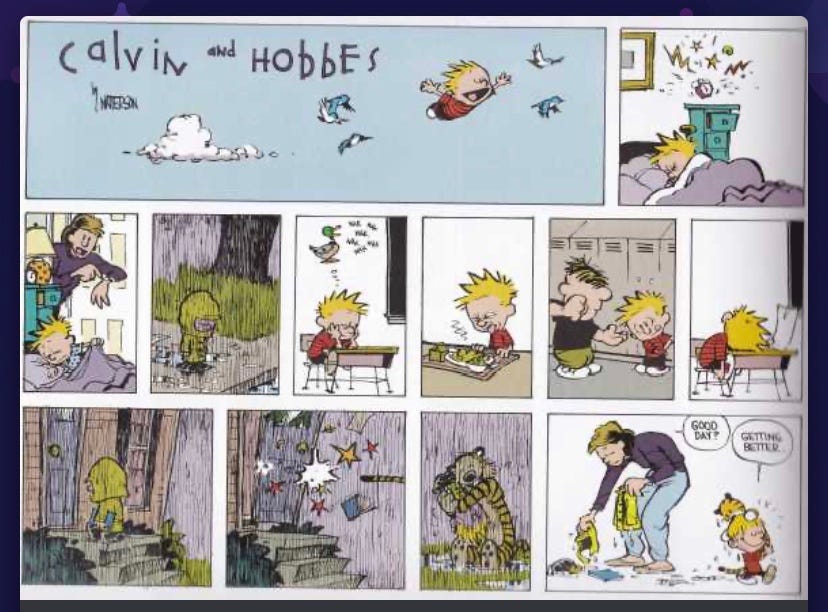 12 Hilarious Calvin & Hobbes Comic Strips With Profound