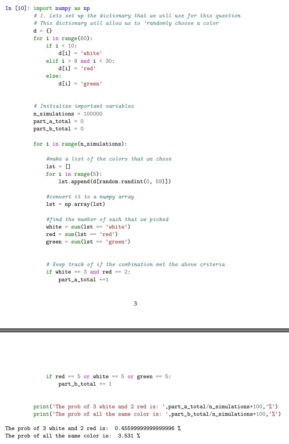 Simulating probability events in Python by Elliott Saslow Future