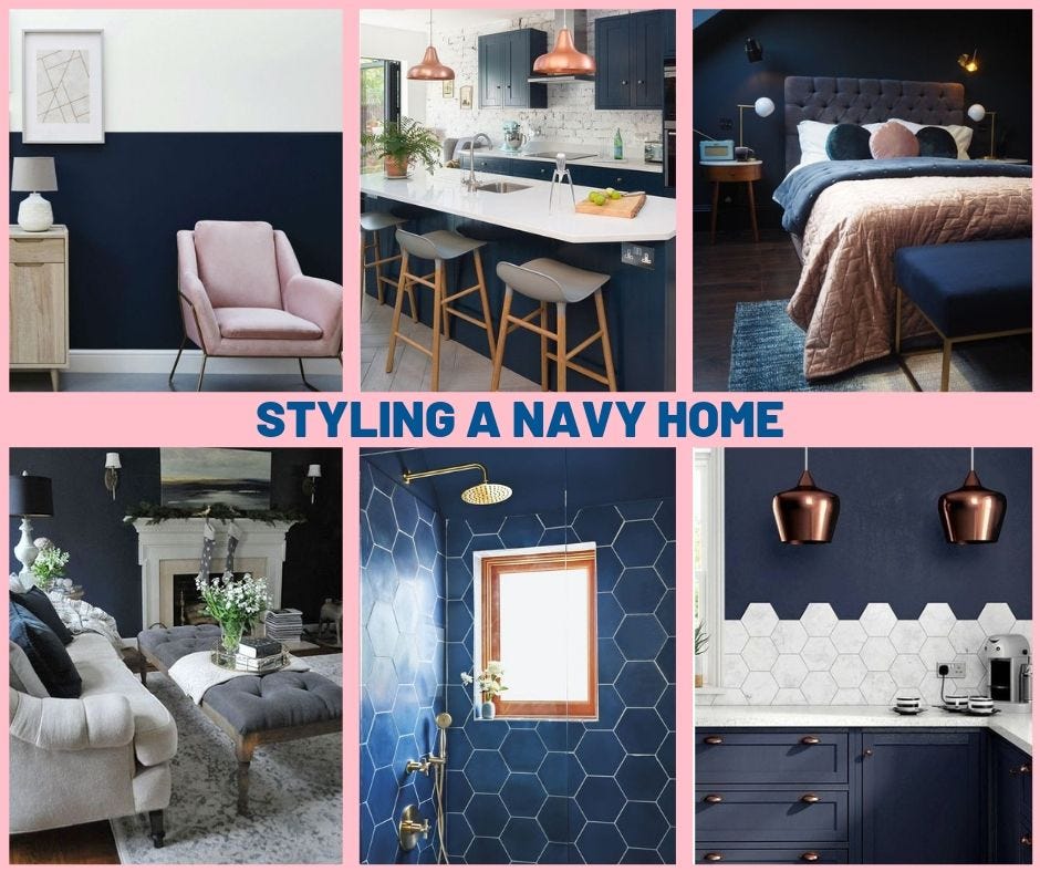 What colours go with navy walls? ValueDoors UK Medium
