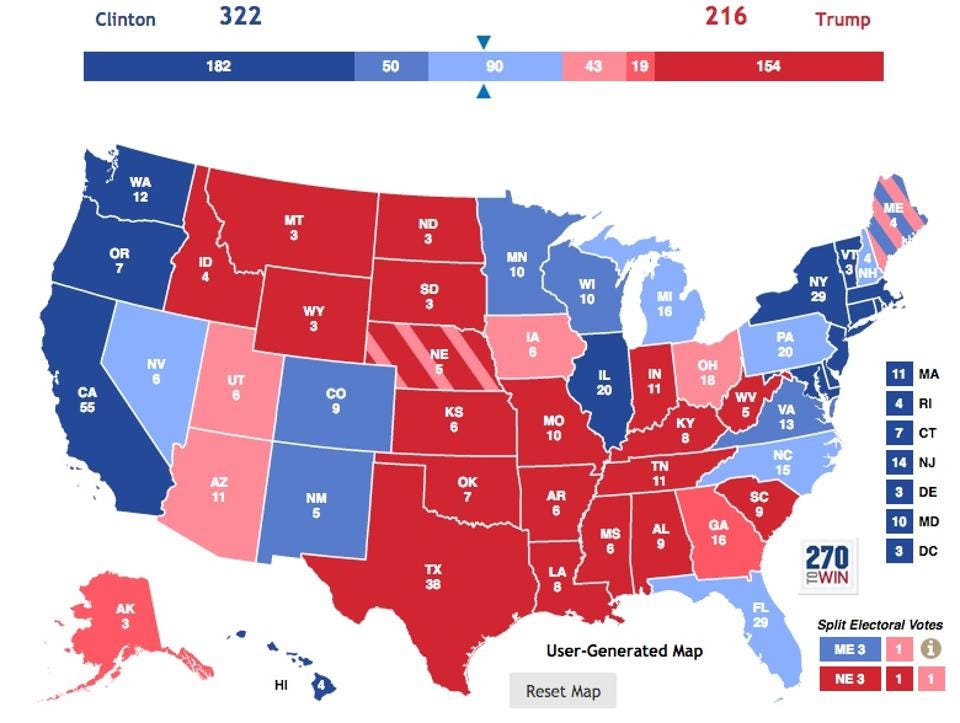 2020 vs 2016: Maps and charts show Biden's win was.