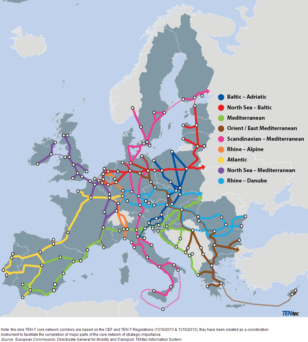 Air Corridors Map Europe Are the EU’s flagship projects on course? — Auditing EU infrastructure