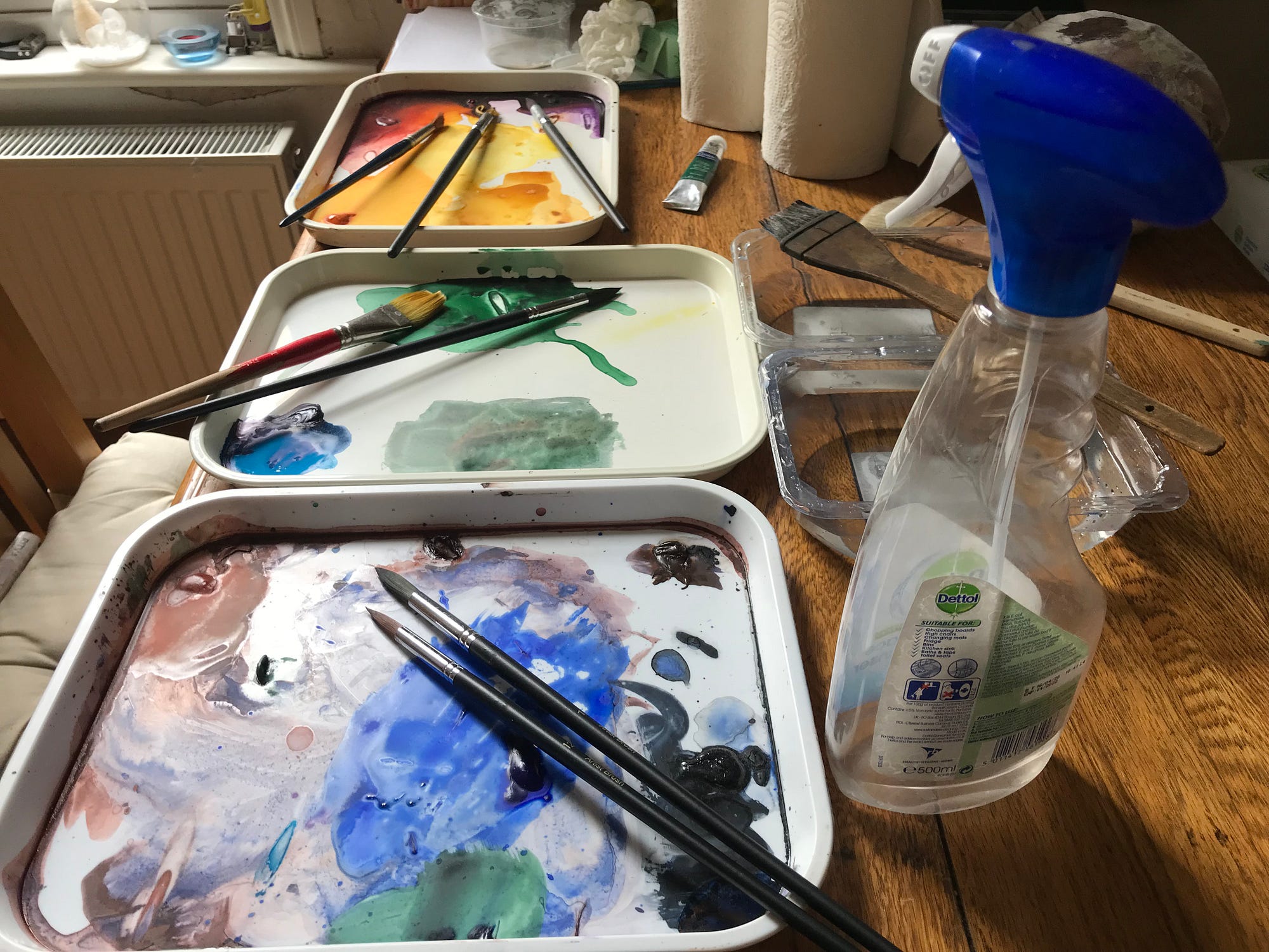 Reawakening the DriedOut, Blobbed Paint by Susan Alison How to