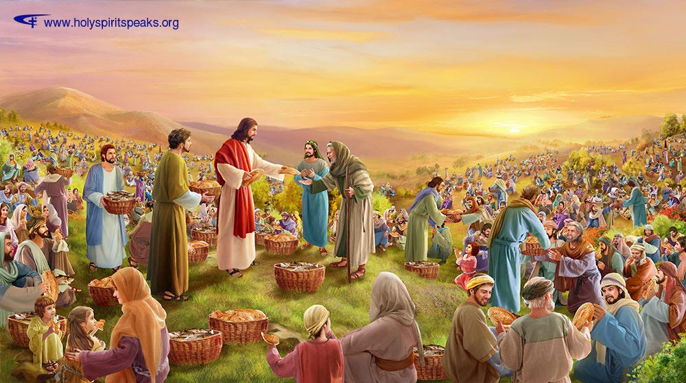 “five loaves and two fish”. The Lord Jesus, He is God Himself with
