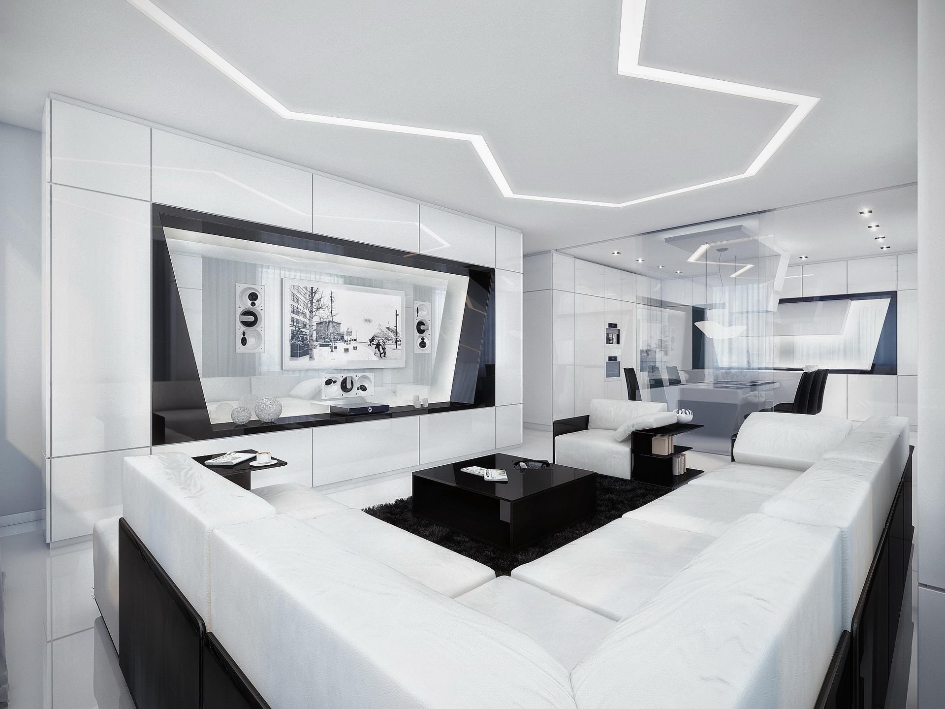 Hi Tech Style In Interior Design If You Enjoy The Coldness Of Shiny By Modode Medium