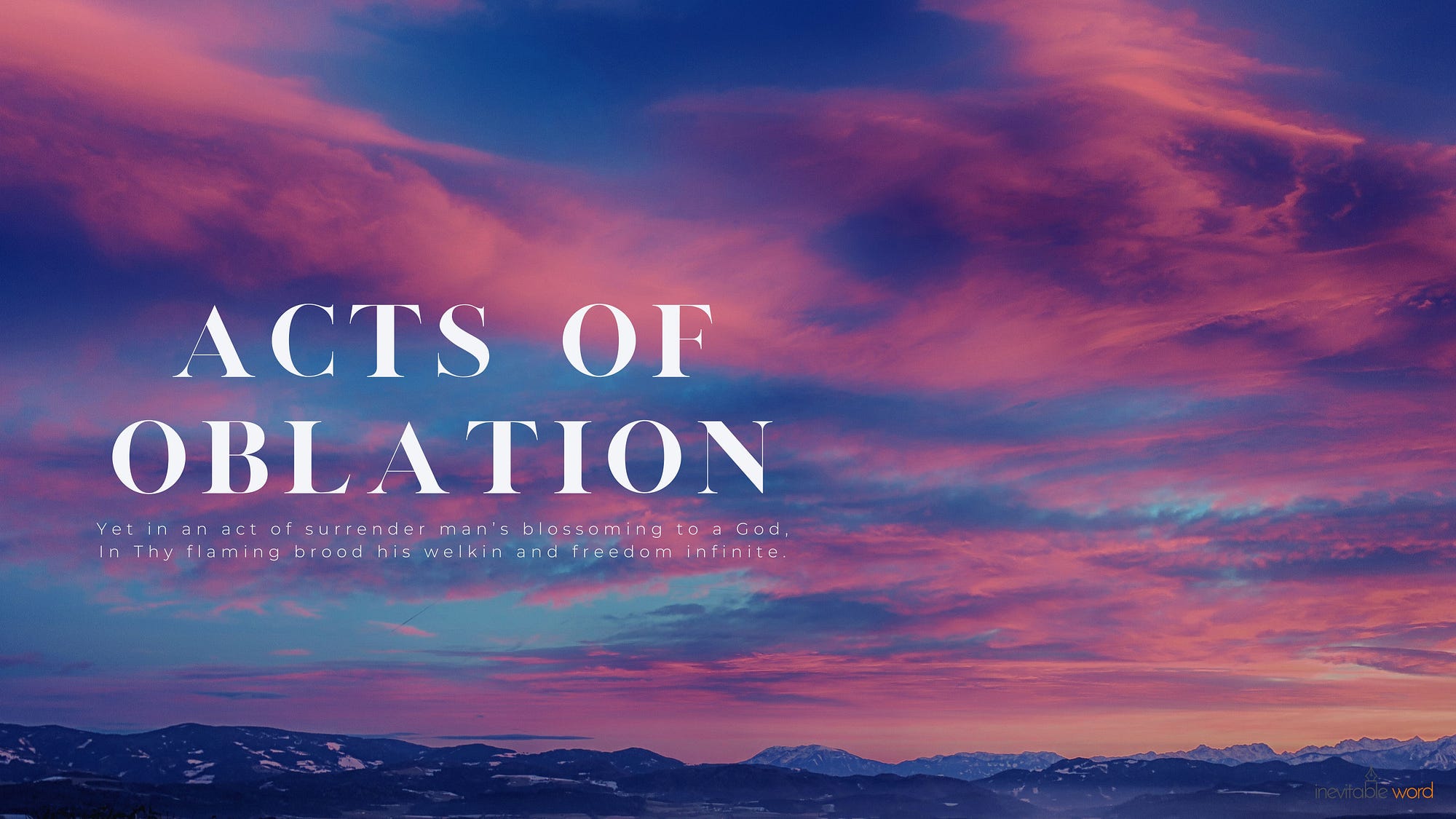 Acts of Oblation. Poem — An Invocation to The Master 54 by Murli R