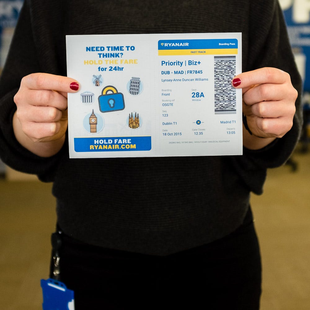 Priority Queue — Designing Ryanair’s Boarding Pass by Aonghus Davoren