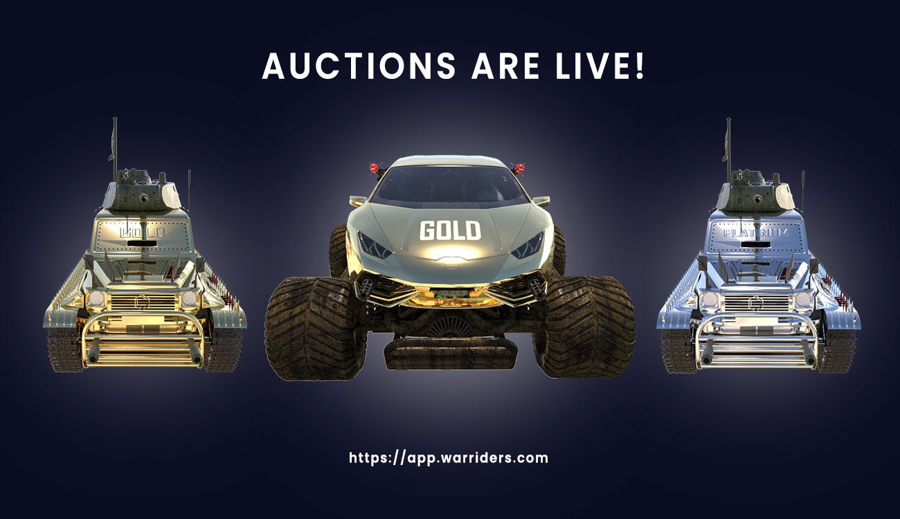 Introducing BADGES. Dutch auctions are live. event announcements. by Vladdy War