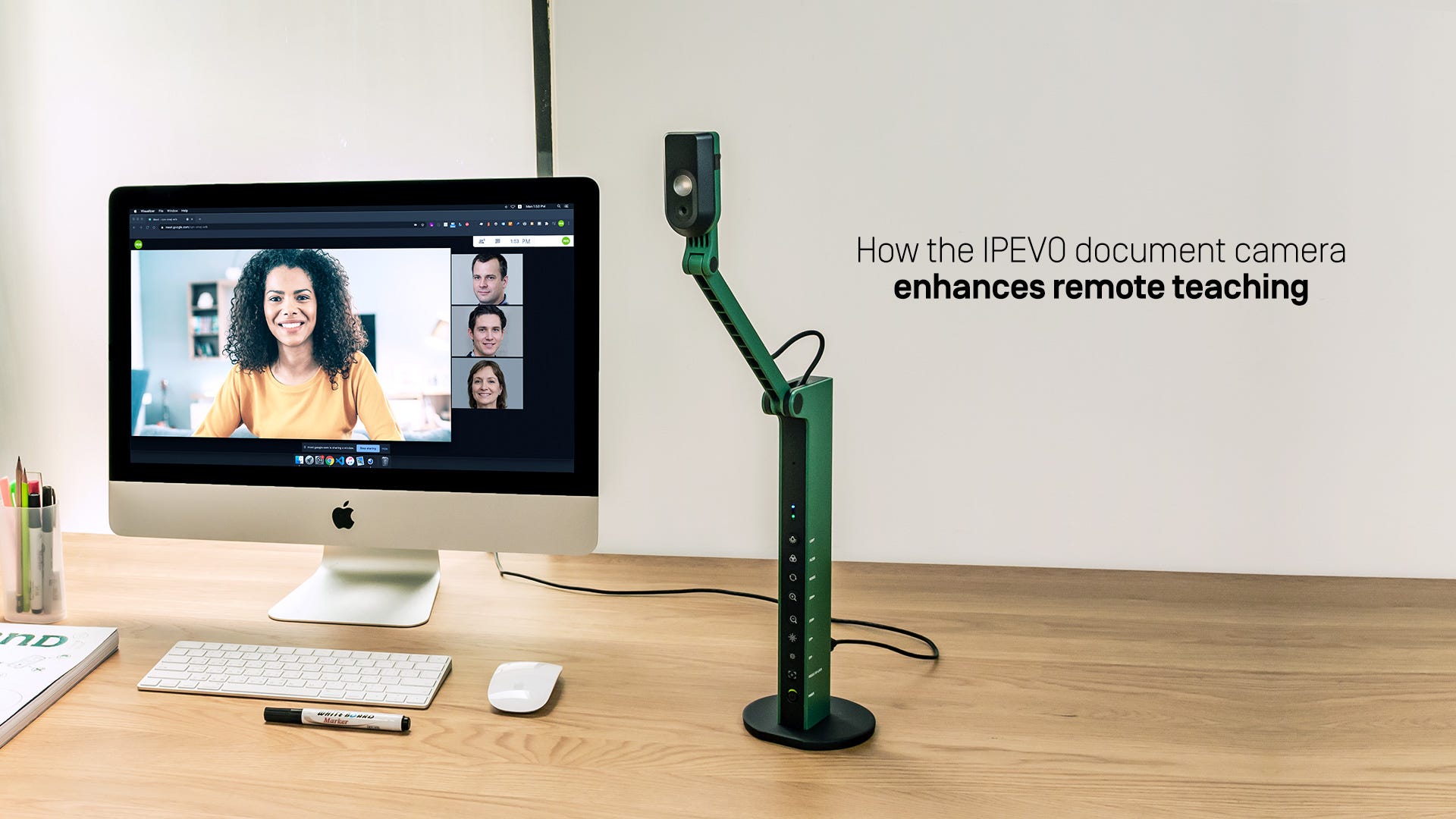 IPEVO document camera enhances remote teaching On IPEVO