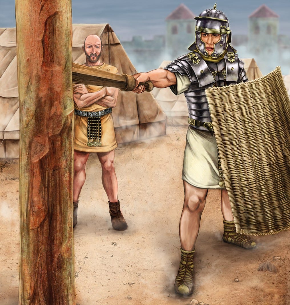 Roman Legionary — professional heavy infantry of Roman Empire by