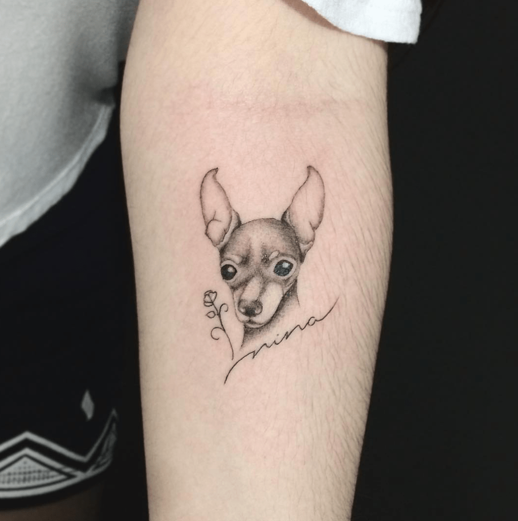 Tattoo em Homenagem ao meu cachorro que faleceu Toddy Agora é para se apaixonar 44 Tatuagens de Cães! Tattoo2me Magazine