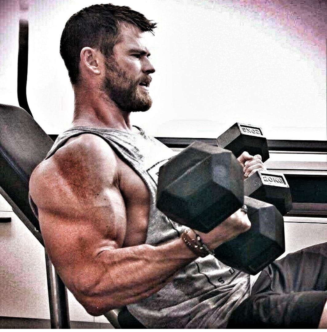How to build arms like Thor if you’re not Thor by BrandonBodyLogic