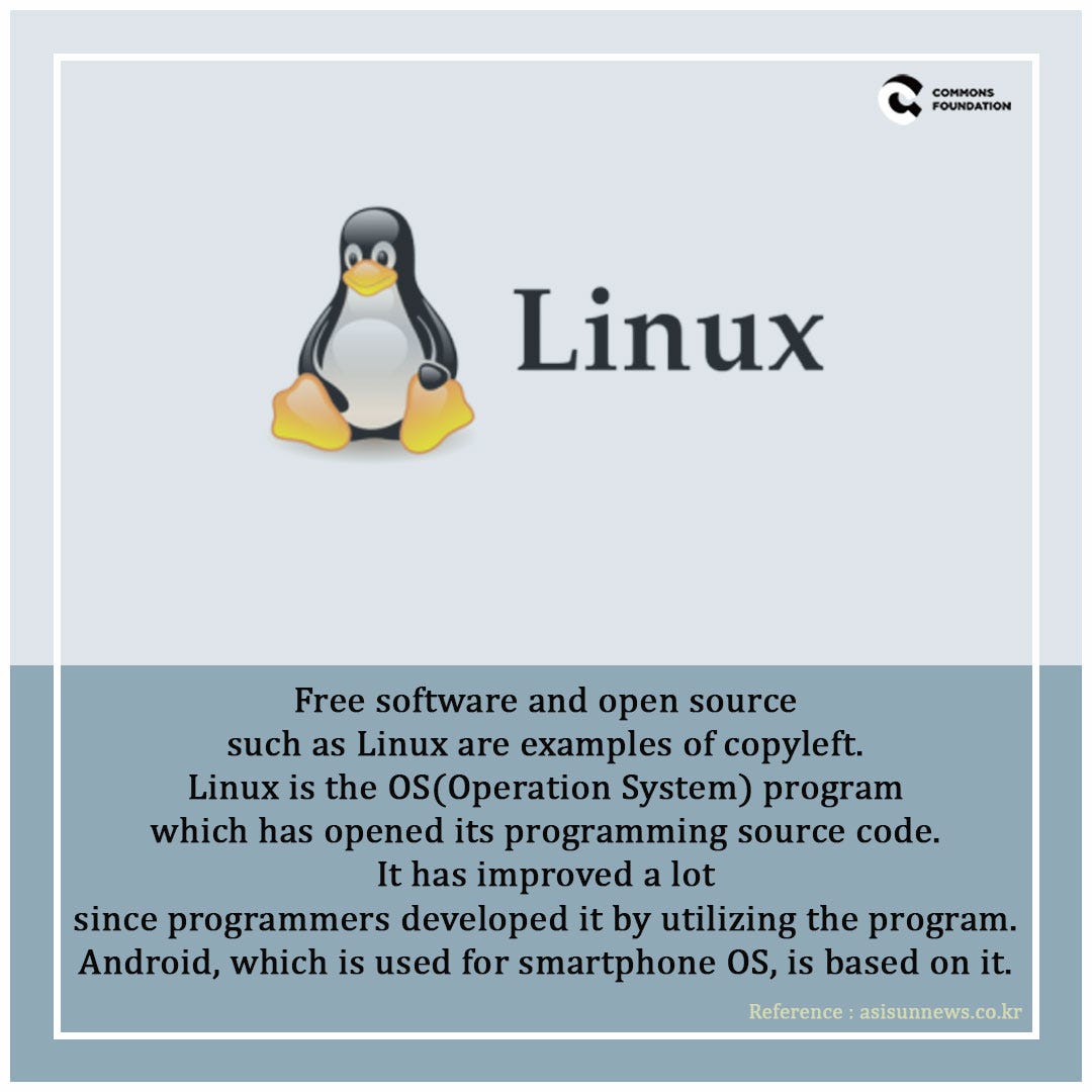 Copyleft and Copyright. Modern society has excellent value in… by