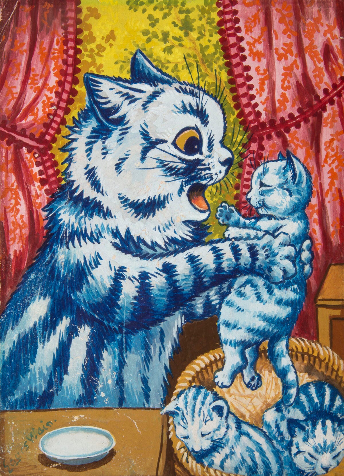 The ‘Trippy Cat World’ of a Schizophrenic Artist by Kamna Kirti The