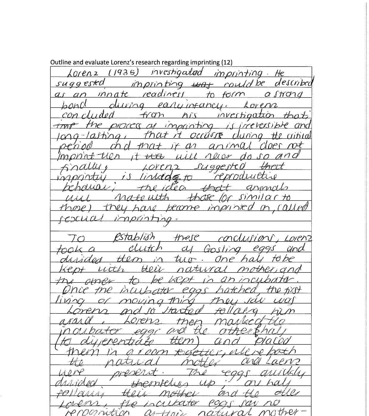 Using Comparative Judgement to Peer Mark Alevel Psychology Essays by