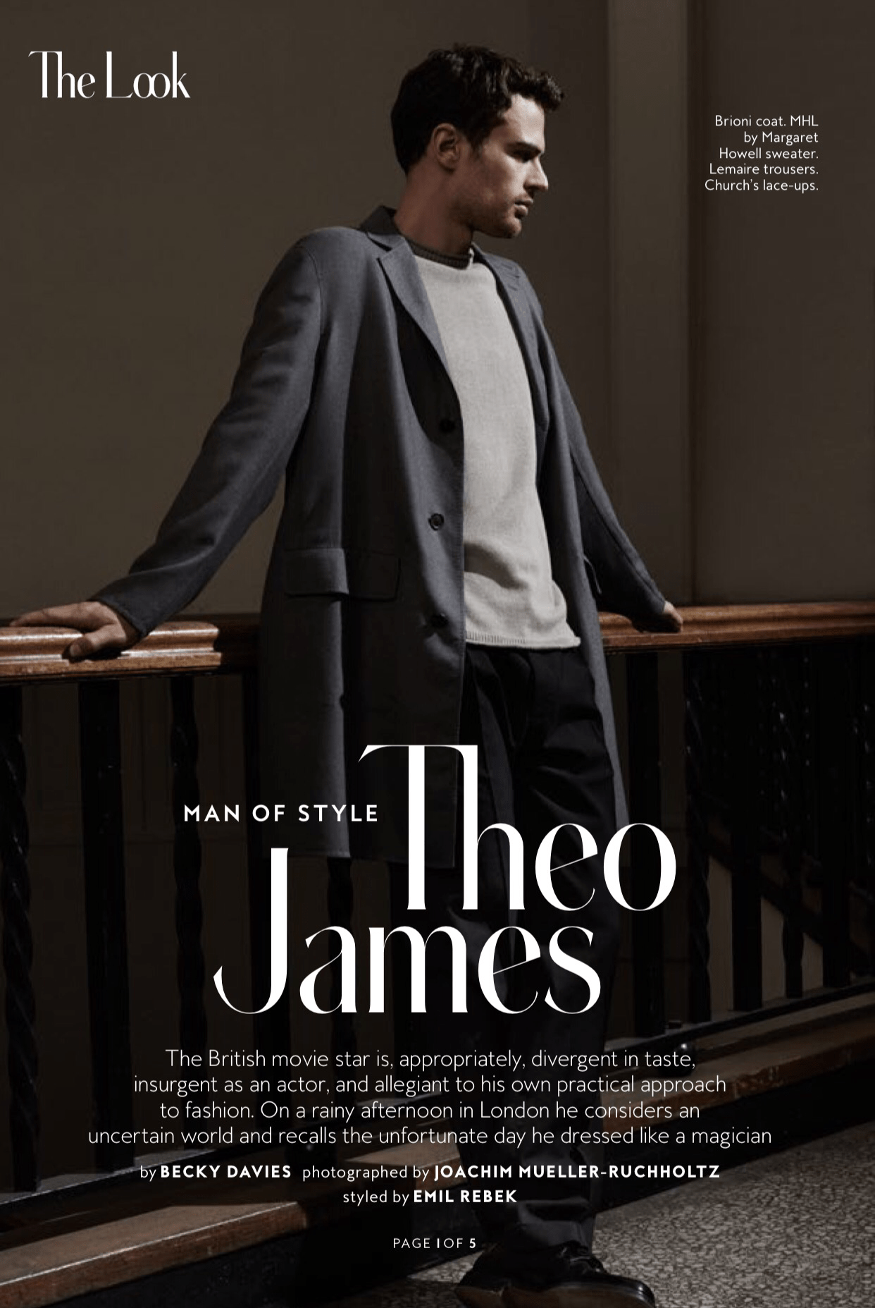Theo James on InStyle Magazine (March 2016) [SCANS & INTERVIEW] by