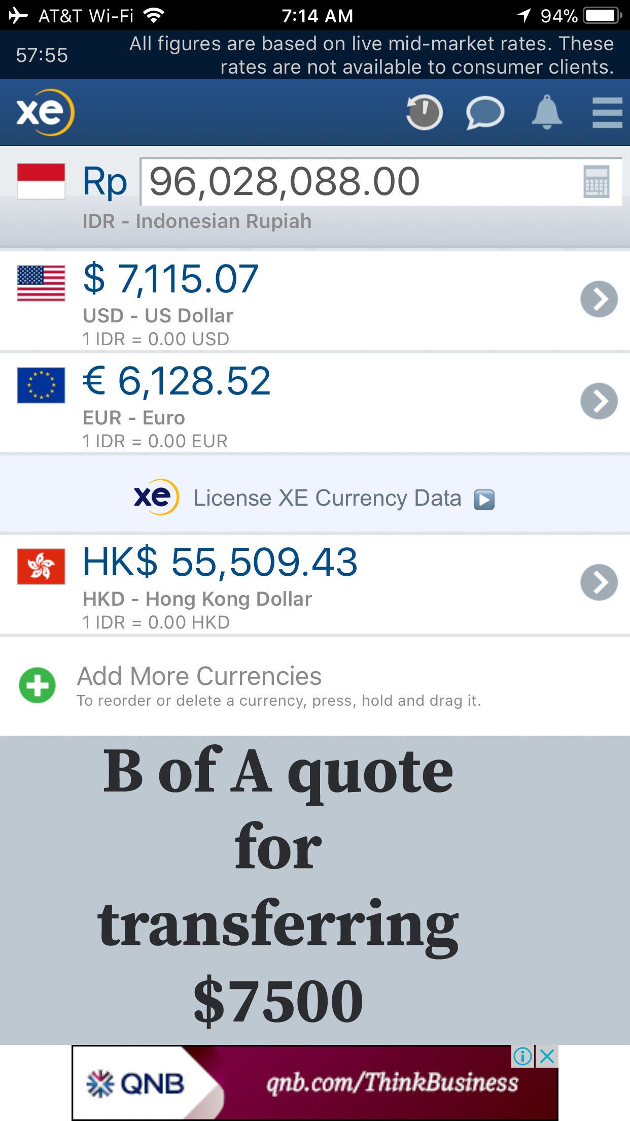 Bank Of America International Money Transfer Fee Currency Exchange Rates