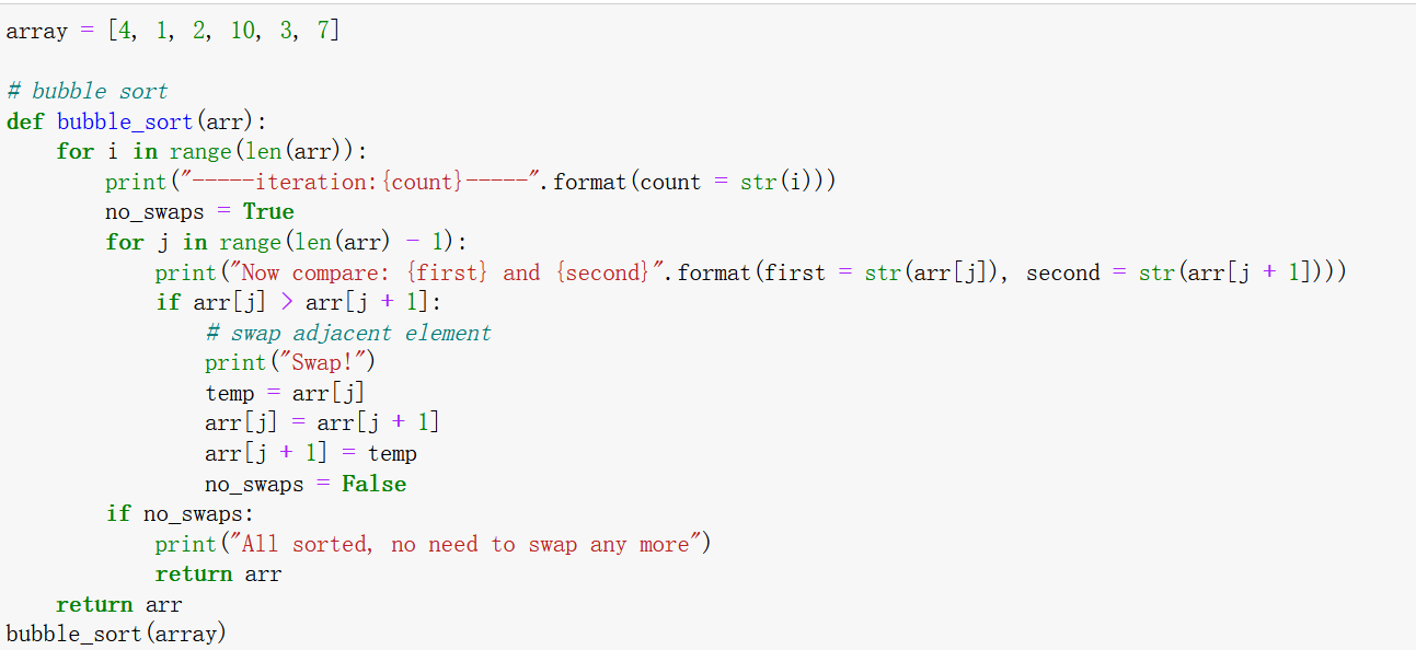 Algorithms and Data Structures in Python Bubble Sort and its