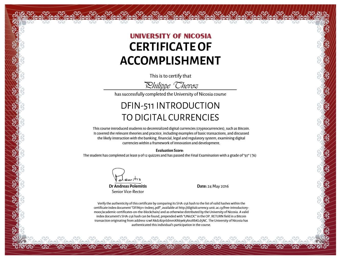 How can anyone check the authenticity of my University Certificate on