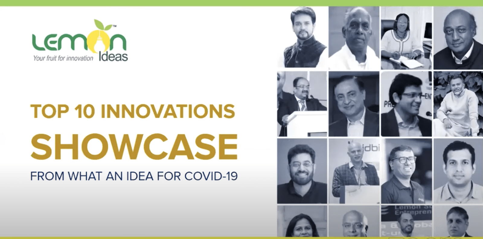 TOP 10 INNOVATIONS SHOWCASE FOR COVID19 BY LEMON IDEAS by Lemon