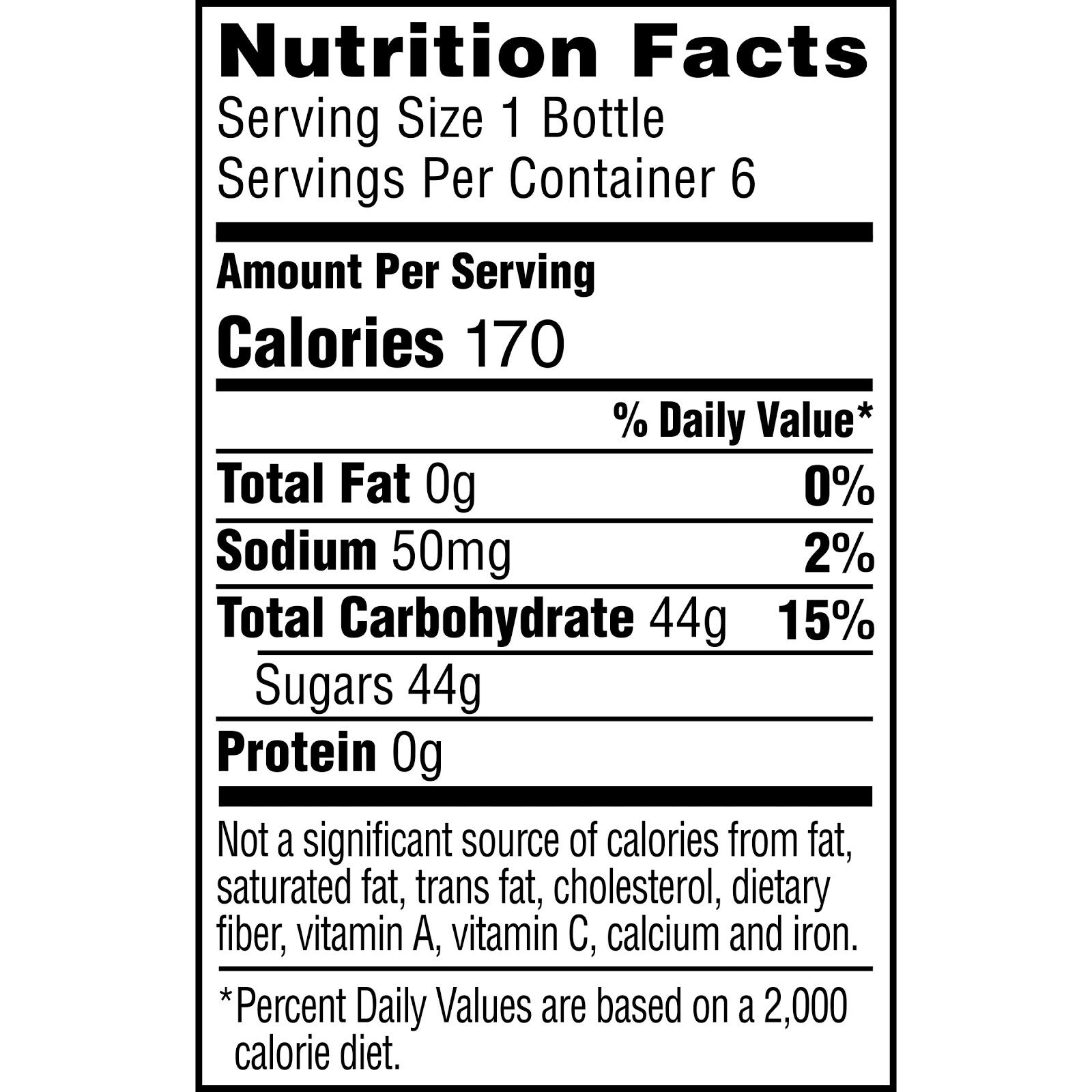 Gold Peak Tea Nutrition Facts Nutrition Pics