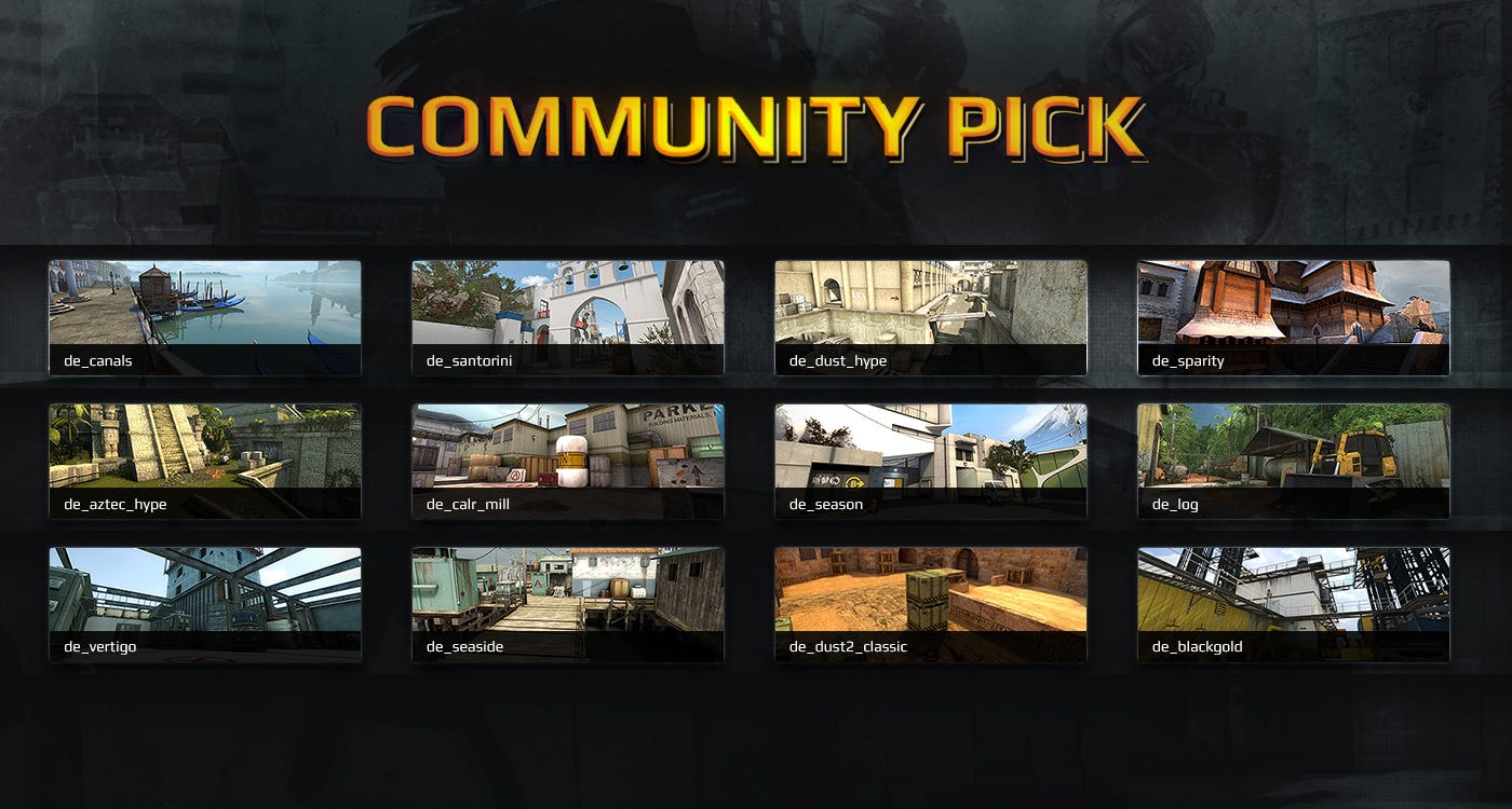 CSGO Community Pick Event. We put the power in your hands