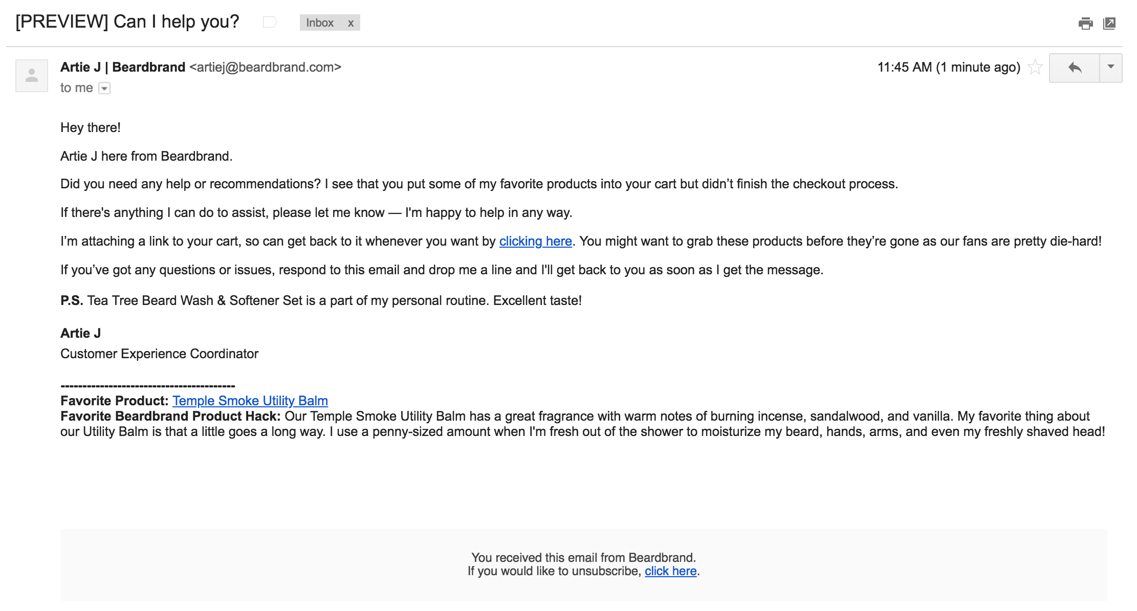 How Beardbrand Built Their Email Flows Really Good Emails