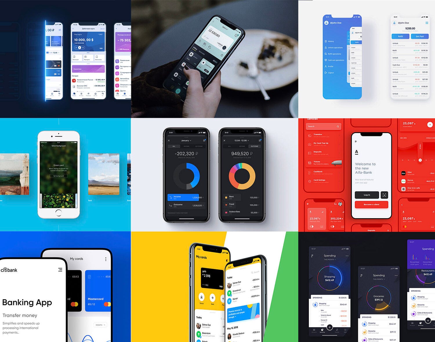 Top 10 Banking App UI Design Case Study by Interface