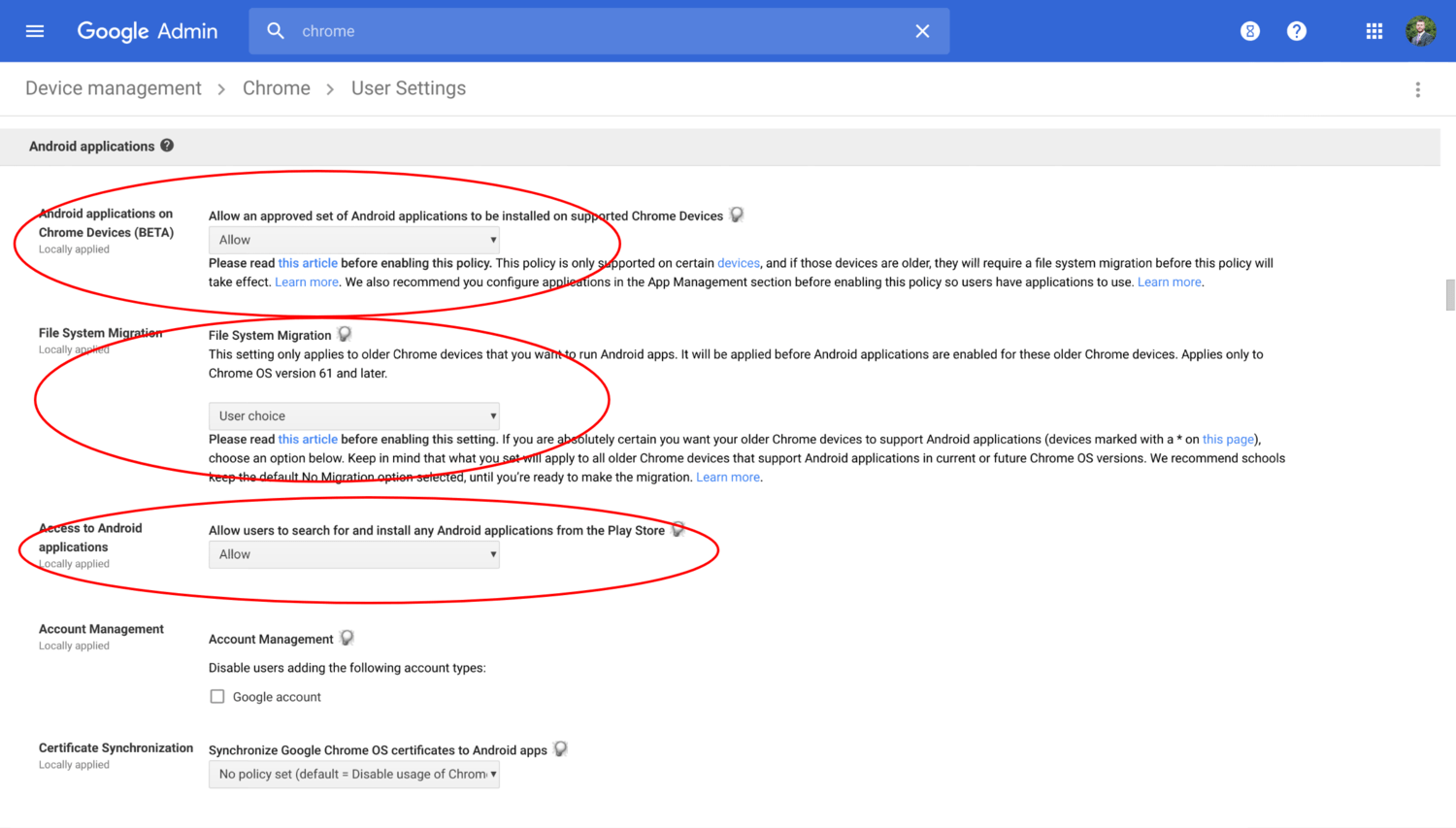 How to enable Google Play Store for G Suite users on Chromebook by