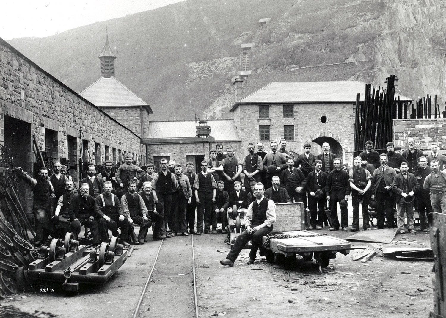Slate Miners of Blaenau Ffestiniog by Moshe Forman Literally