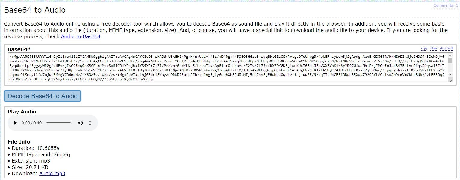 Online Convert Audio To Base64 AUDIO BARU
