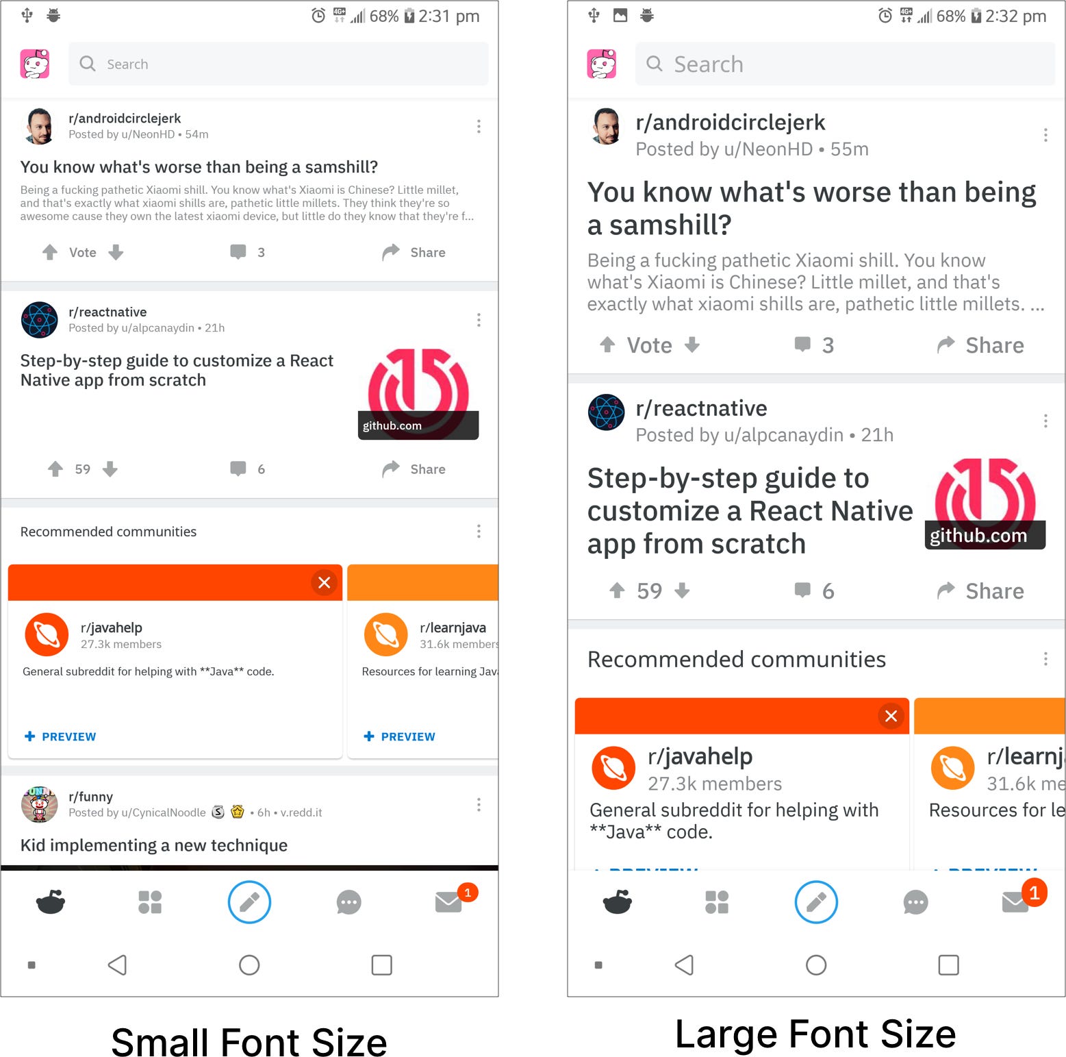 The Curious Case of Android Font Size by Mihir Patel Medium