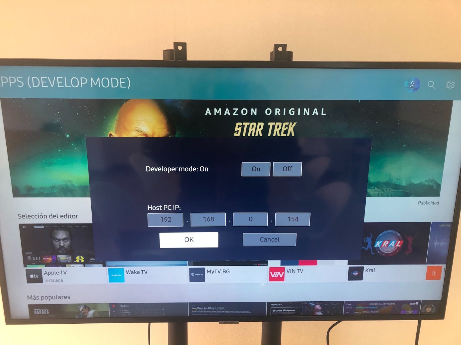 How to connect to Samsung TV and start Debug (using Tizen Studio) by