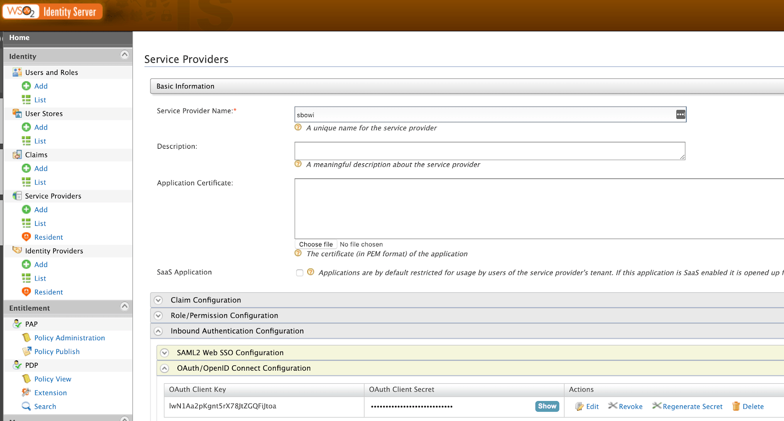 Enabling SSO OAuth2 Authentication with Spring Boot 2 and WSO2 Identity