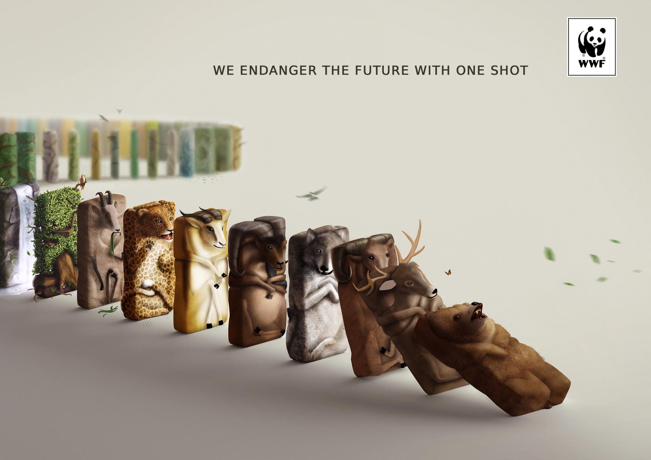 7 Astonishing Print Ads by WWF. Look, be astonished, learn — print