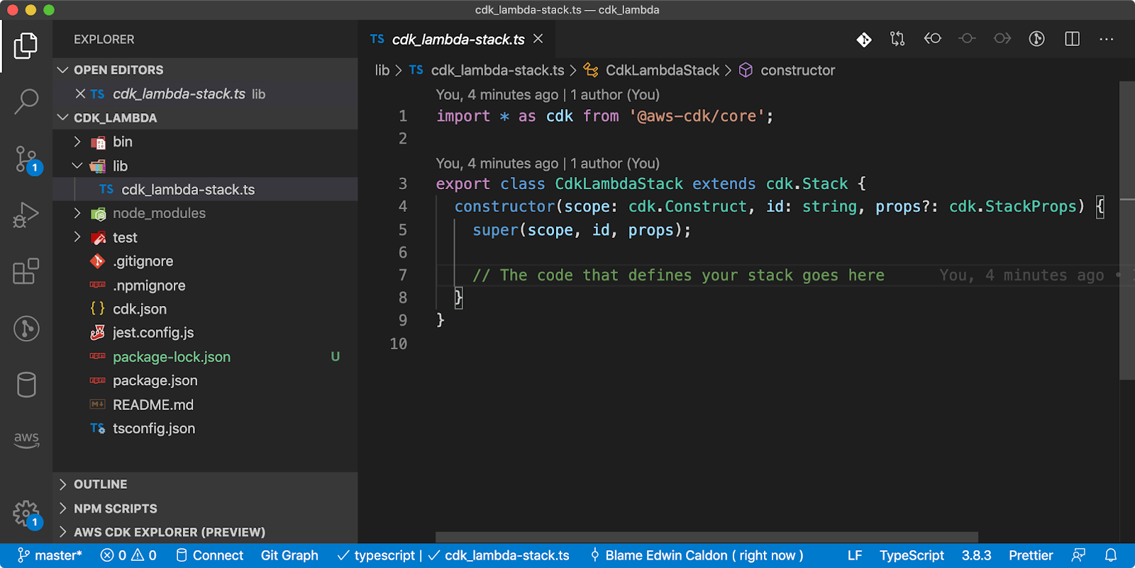 Python in AWS Lambda Function with Layers and Deployed with AWS CDK