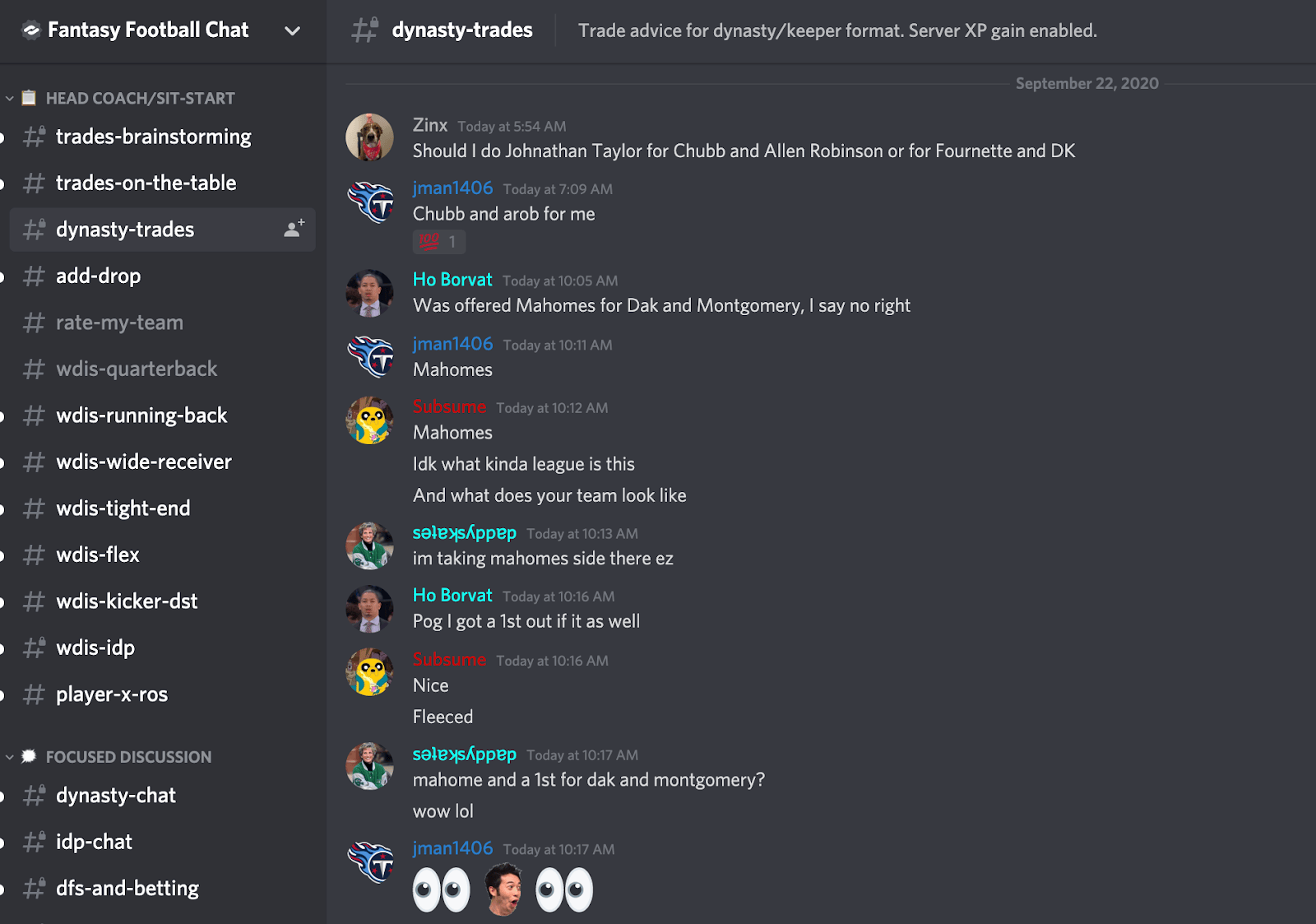 Community Spotlight Fantasy Football Chat by Cody Sanchez Discord Blog
