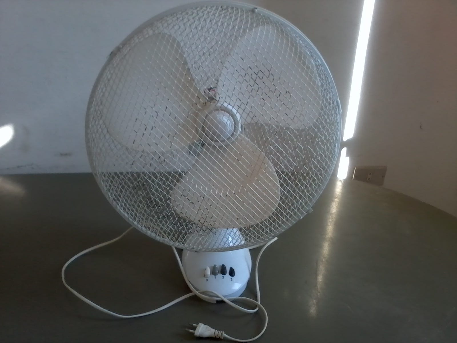 Bird Cage Out of a Fan. I had this broken fan in my basement… by