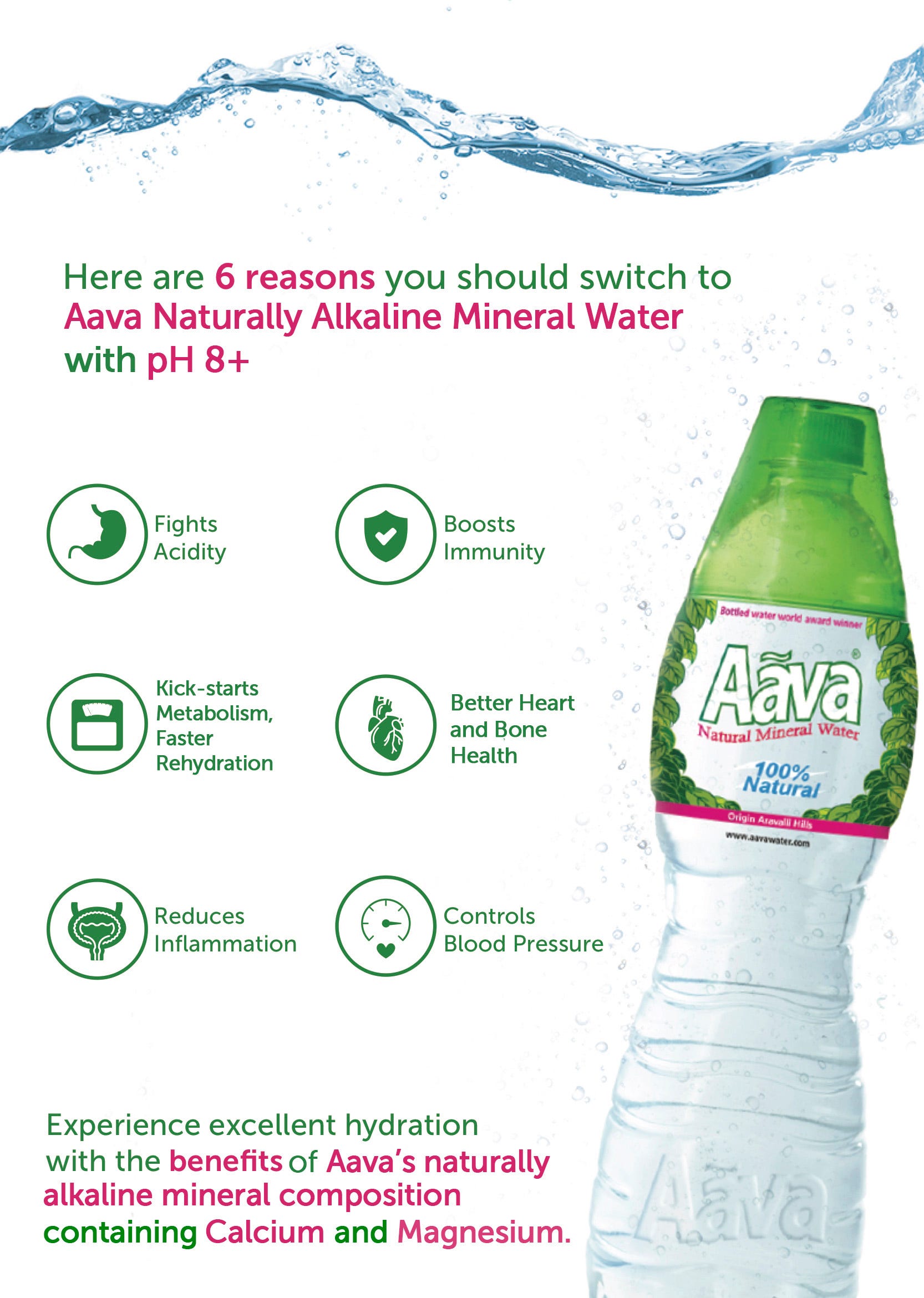 Live Longer, Live Stronger with Aava Alkaline Mineral Water by