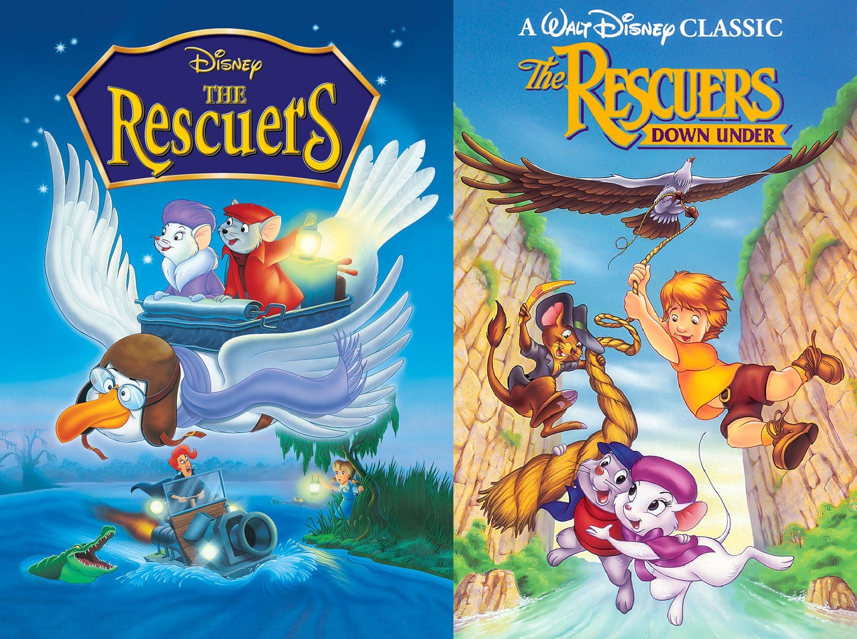 Feminisney “The Rescuers” and “The Rescuers Down Under” by Sean